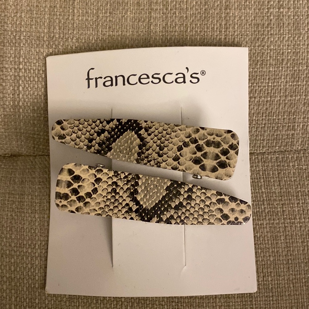 Francesca Snake-print Hair Pin